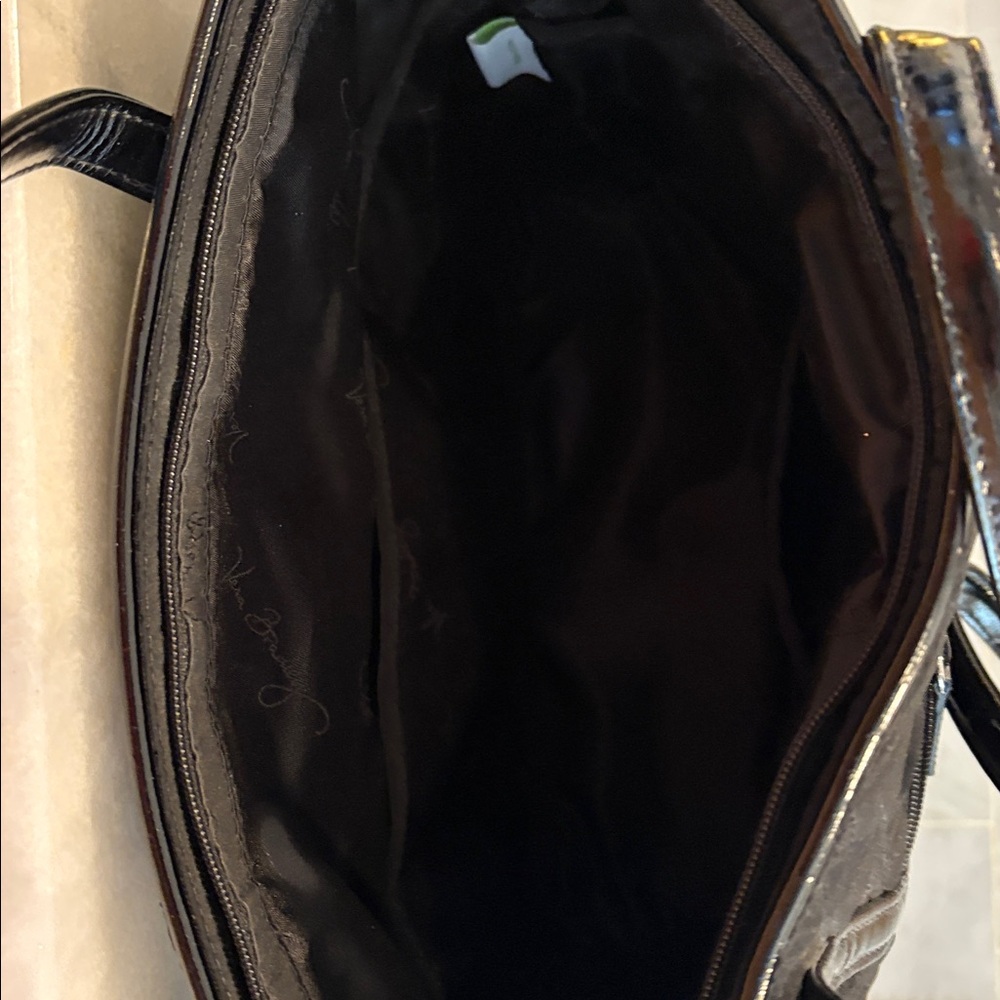 Vera Bradley Elegant Black Quilted Tote - Picture 3 of 5